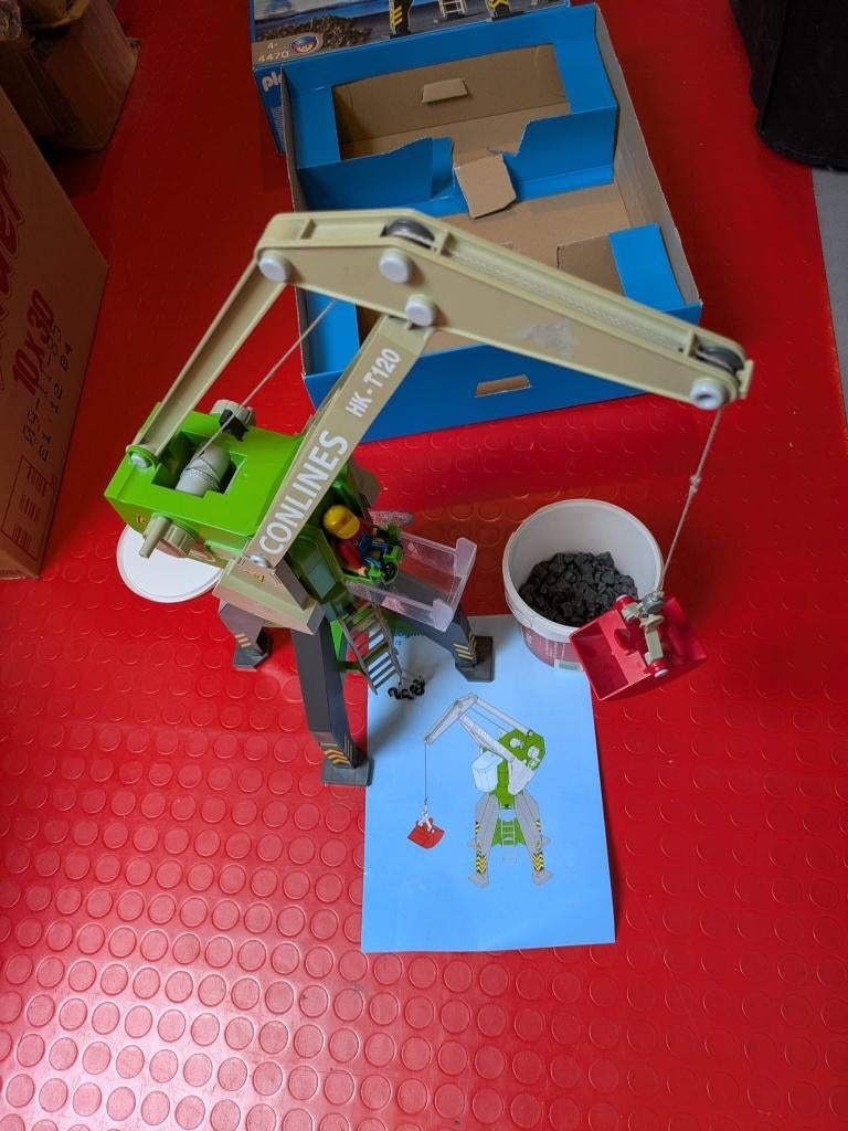 Playmobil Hijskraan, Kinderen en Baby's, Speelgoed | Playmobil, Ophalen, Gebruikt, Complete set