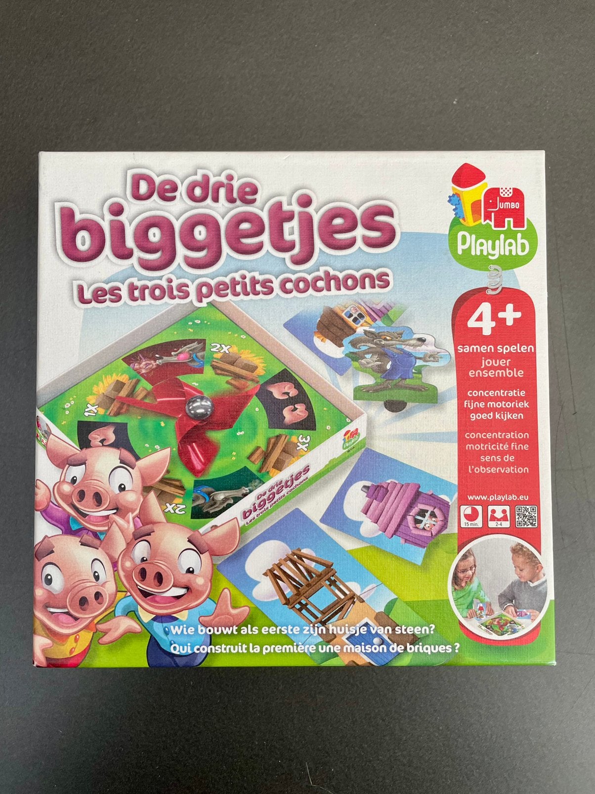 TE KOOP: spel De drie biggetjes ZGAN, Een of twee spelers, Ophalen of Verzenden, Zo goed als nieuw