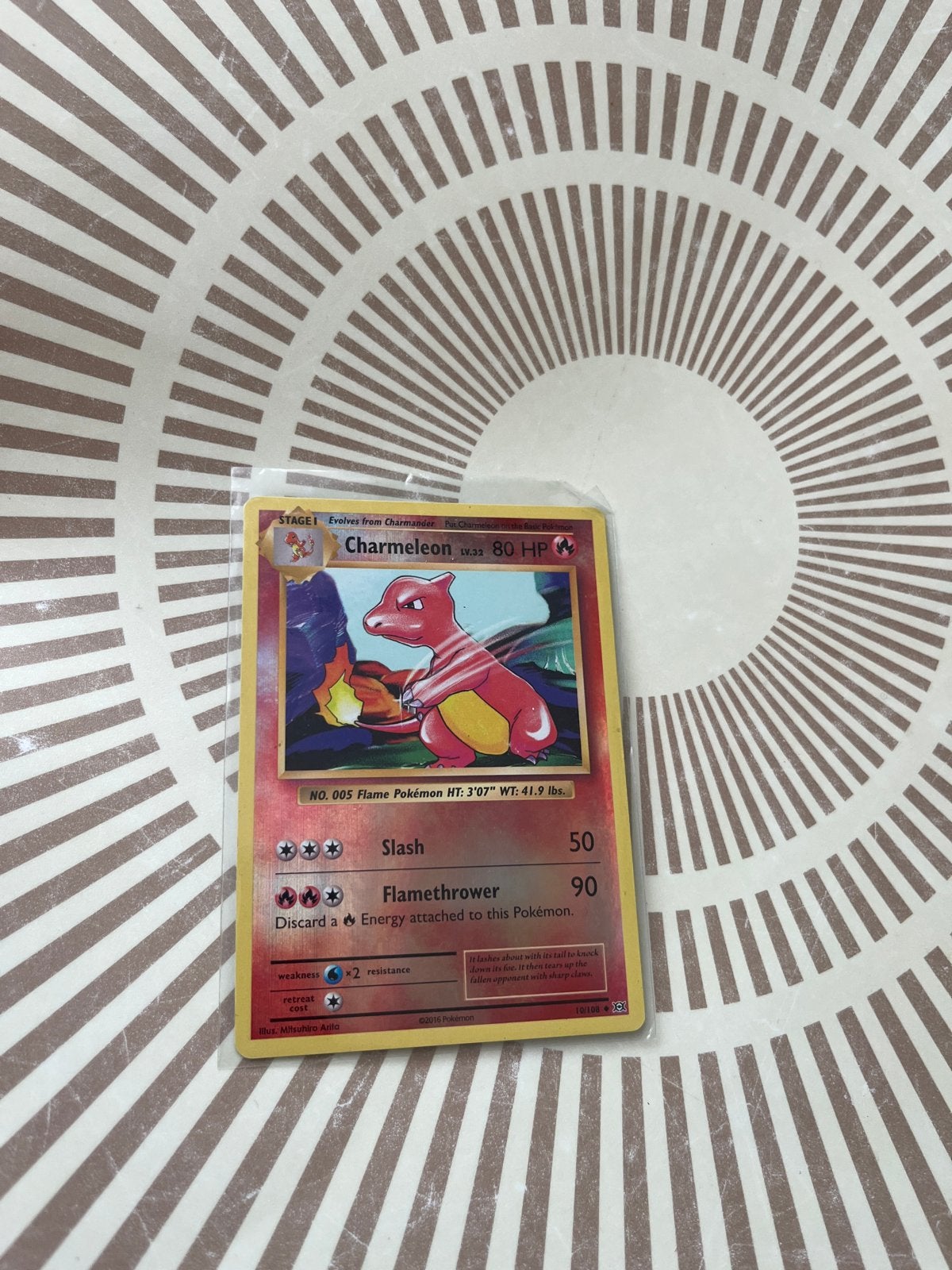 Charmeleon Pokémon kaart (Base Set), Ophalen of Verzenden, Gebruikt, Losse kaart