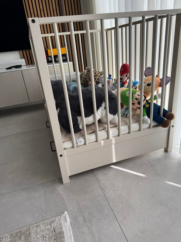 Beige box met lade - Zo goed als nieuw, Kinderen en Baby's, Boxen, Ophalen, Zo goed als nieuw, Lade