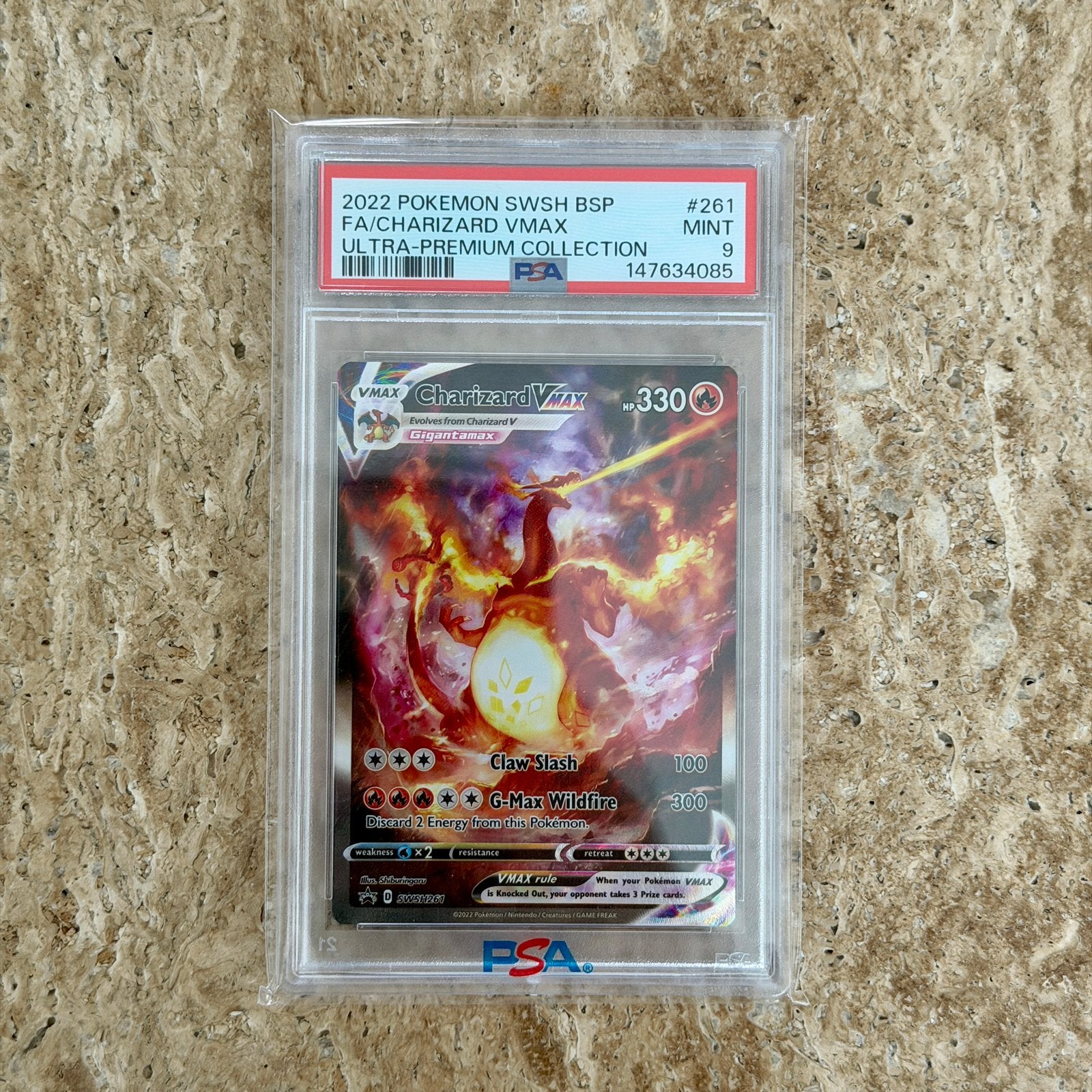 Charizard 261 Pokemon PSA 9 graded, Ophalen of Verzenden, Zo goed als nieuw