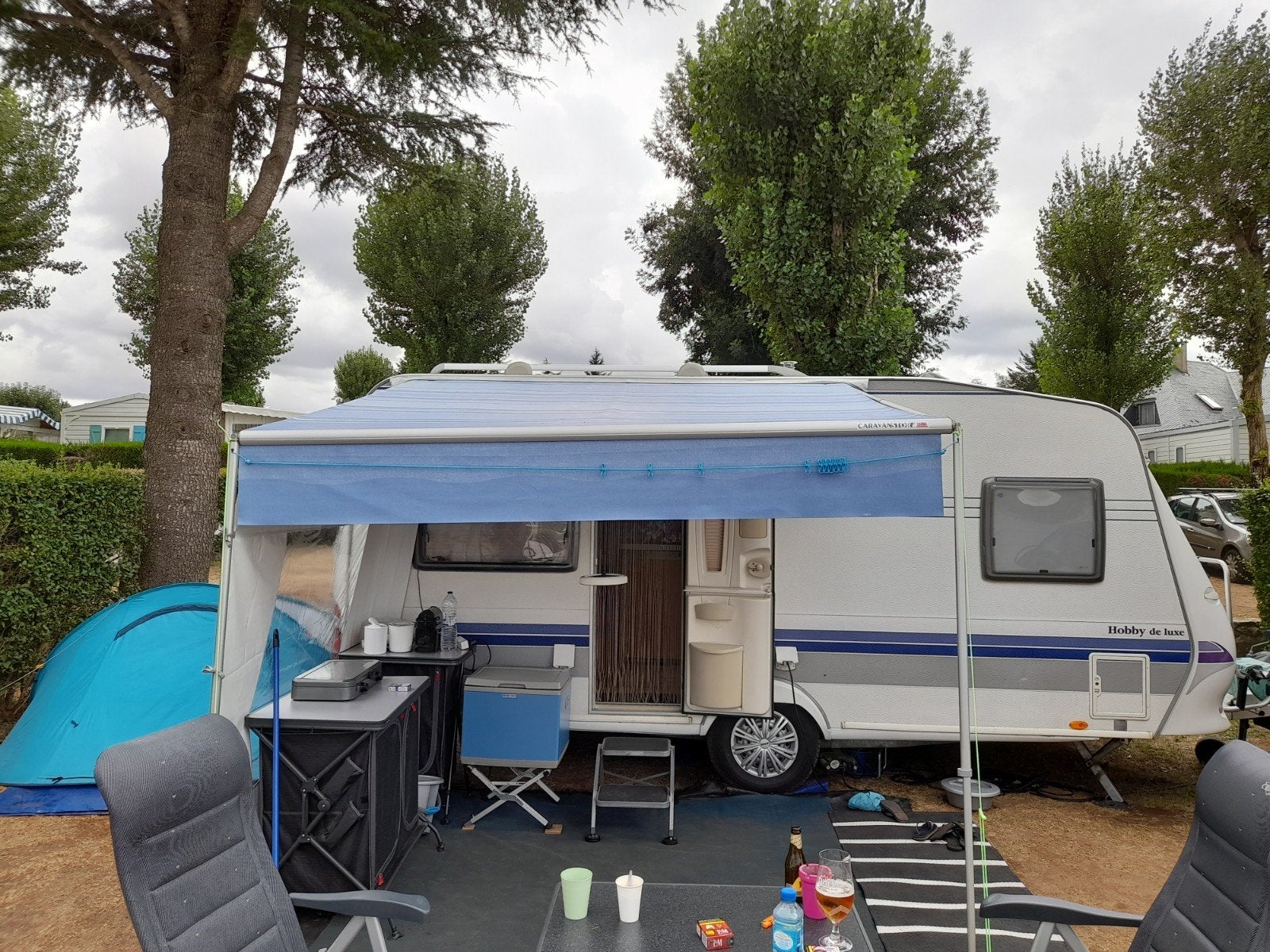 Thule Omnistor Zakluifel 290 cm met rafters en zijwand, Caravans en Kamperen, Caravan accessoires, Ophalen, Gebruikt