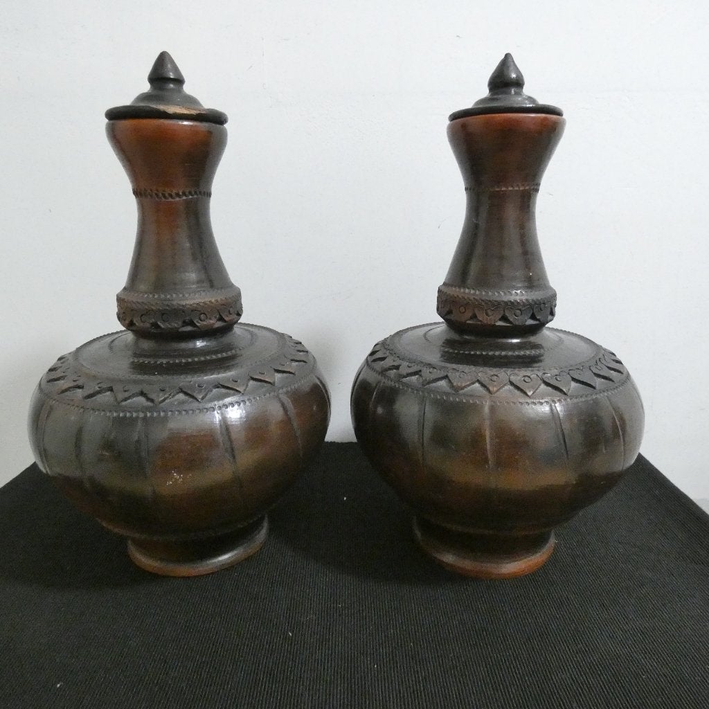 Aziatische vaas - terracotta - India ?? [970], Antiek en Kunst, Ophalen