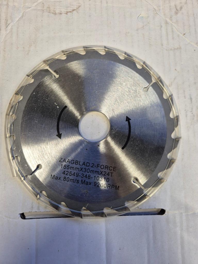 Zaagblad 165 mm met 30 mm asgat - 24 tanden, Cirkelzaag, 70 mm of meer, Nieuw, Ophalen of Verzenden