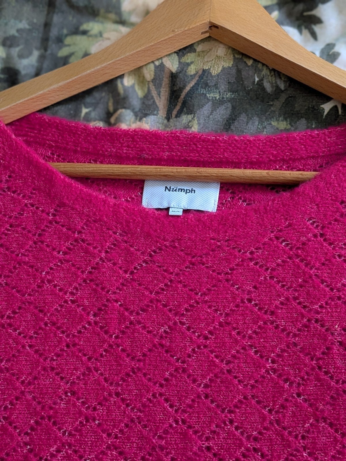 Nümph felroze trui van wol, maat M/L, Kleding | Dames, Maat 38/40 (M), Nümph, Ophalen of Verzenden, Zo goed als nieuw