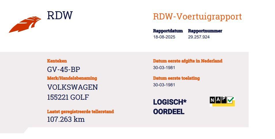 Volkswagen Golf Cabriolet 1.5 GLS UNIEK NL-auto 107263km, Voorwielaandrijving, Gebruikt, 1457 cc, 4 cilinders
