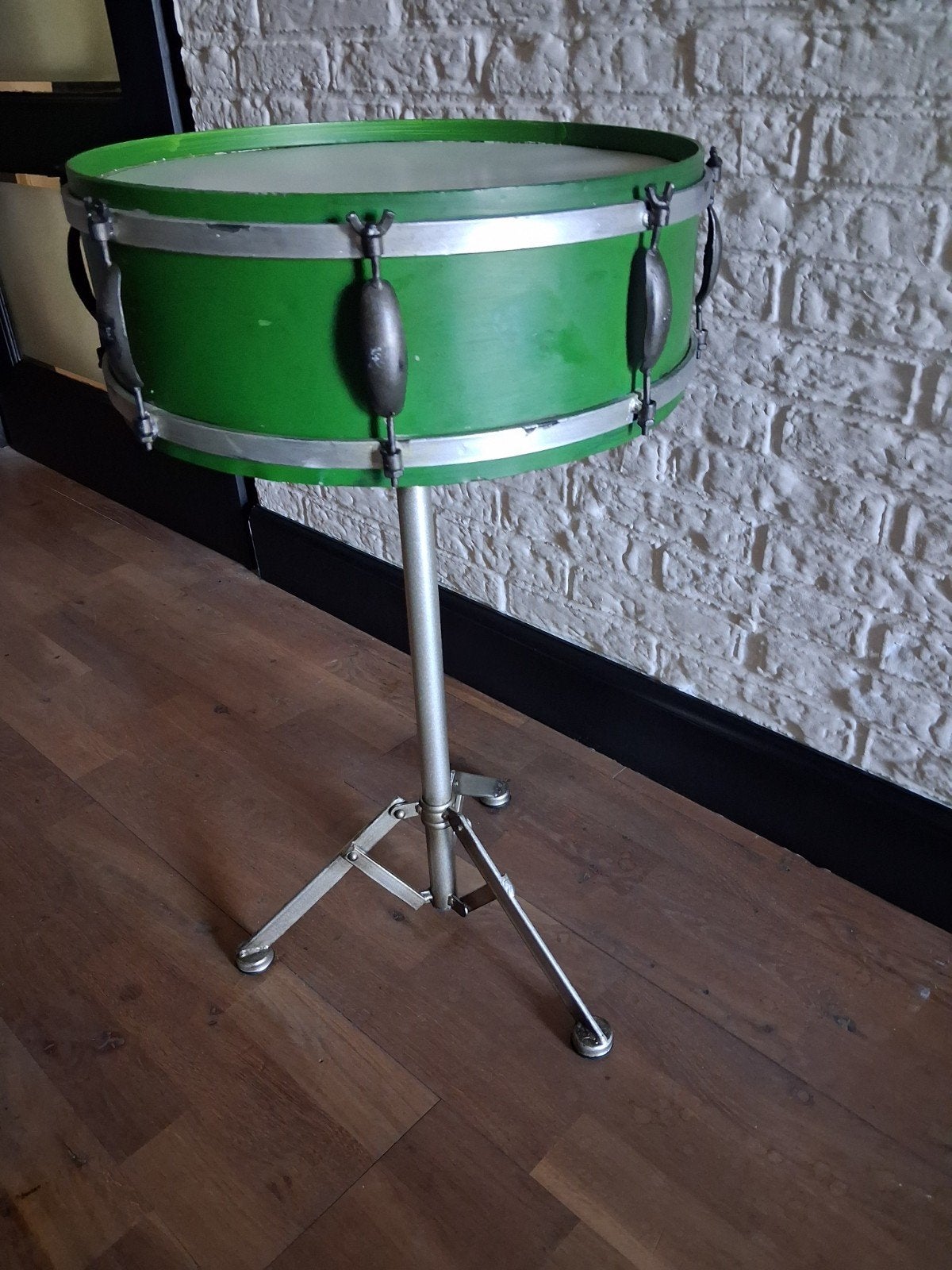 Groene metalen design bijzettafel van KARE, 45 tot 60 cm, Minder dan 55 cm, Metaal of Aluminium, Design