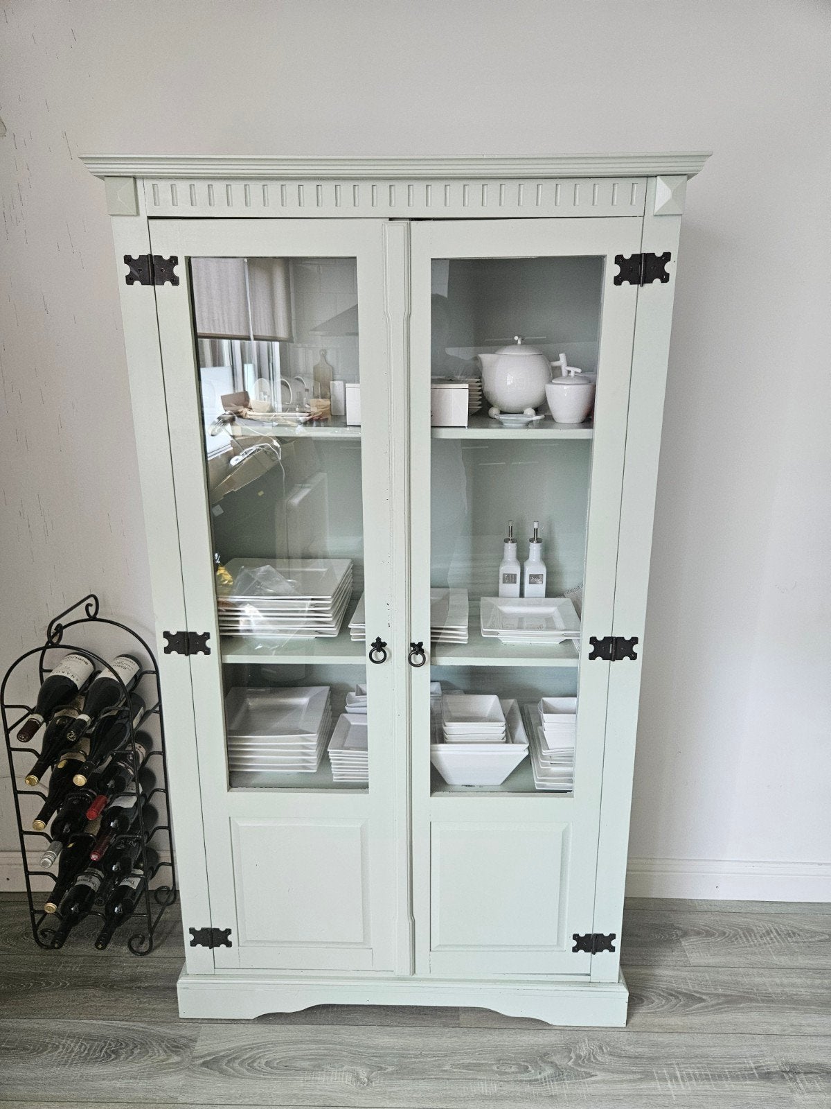 Buffetkast in mintgroen, 100 tot 150 cm, Ophalen of Verzenden, 150 tot 200 cm, 25 tot 50 cm
