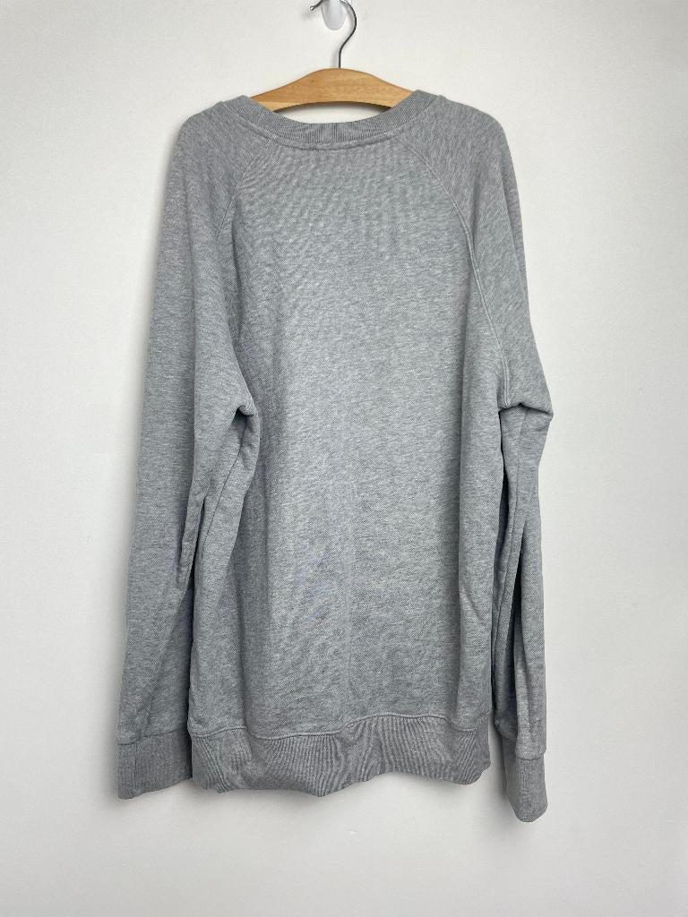 Maison Kitsuné grijze sweater met opdruk maat M, Maat 38/40 (M), Zo goed als nieuw, Maison Kitsuné, Grijs