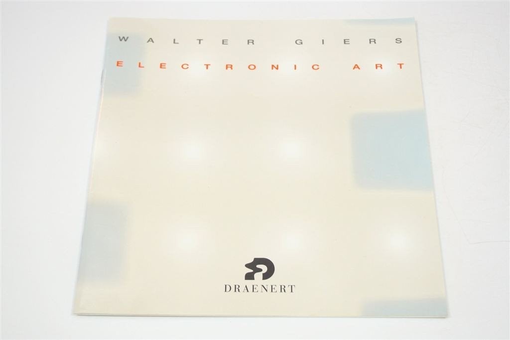 Walter Giers Electronic Art — Zeldzame Designcatalogus, Ophalen of Verzenden, Zo goed als nieuw