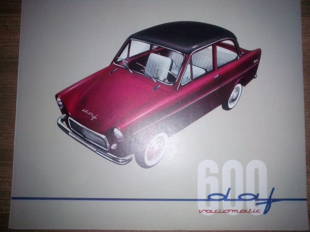 DAF 600 brochure folder 1961 GLOEDNIEUW en ONBESCHADIGD, Ophalen of Verzenden, Nieuw, Overige merken