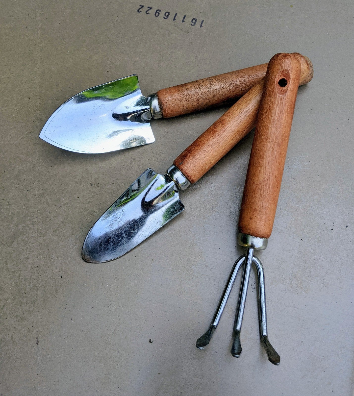Klein tuingereedschap setje, Tuin en Terras, Hand-tuingereedschap, Ophalen of Verzenden, Zo goed als nieuw, Hark