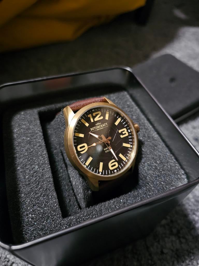 Rotorcraft Horloge Quartz - Stijlvol Herenhorloge, Overige merken, Staal, Staal, Polshorloge