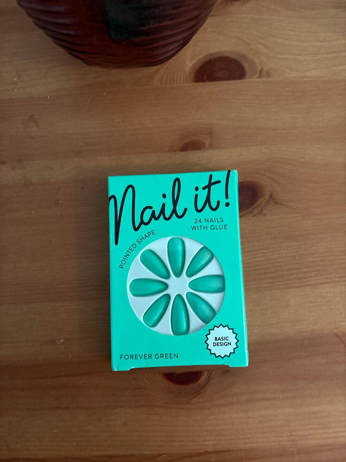 Nieuwe 'Nail it!' nepnagels - Puntige vorm, Forever Green, Verzenden, Nieuw, Overige typen