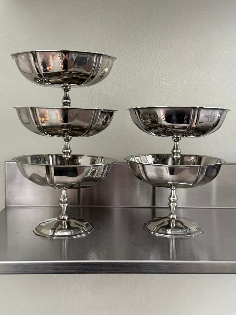 Inox ijscoupe set, Ophalen of Verzenden