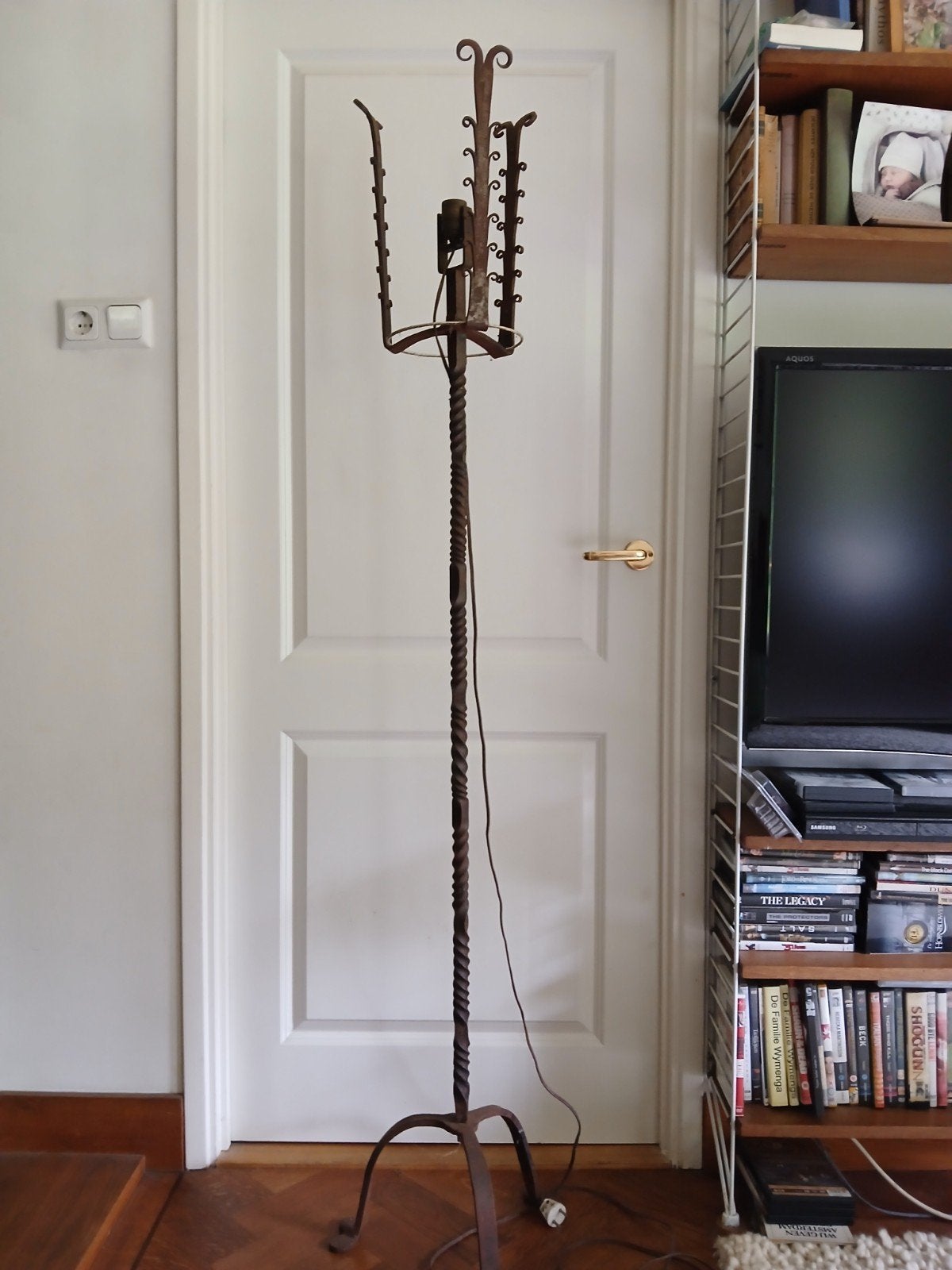 Staande vloerlamp ( Amsterdamse school?), Ophalen, Gebruikt, 150 tot 200 cm