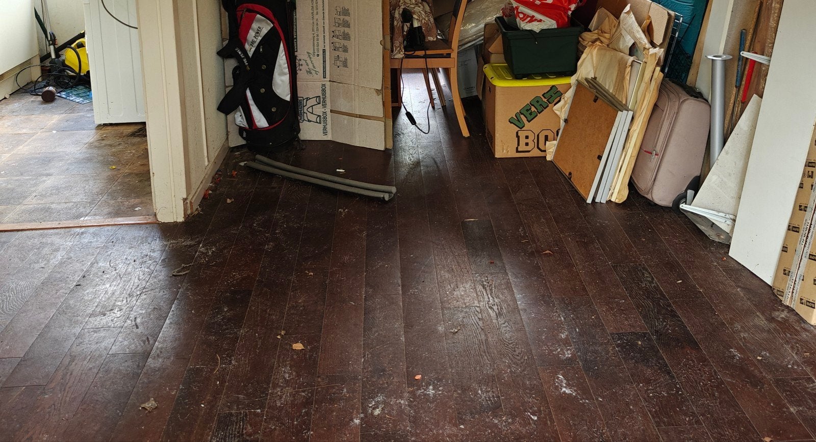 Gratis: parketvloer (ca 30 m²) en laminaatvloer (ca 8 m²)., Ophalen, Gebruikt, 50 tot 150 cm, 10 m² of meer