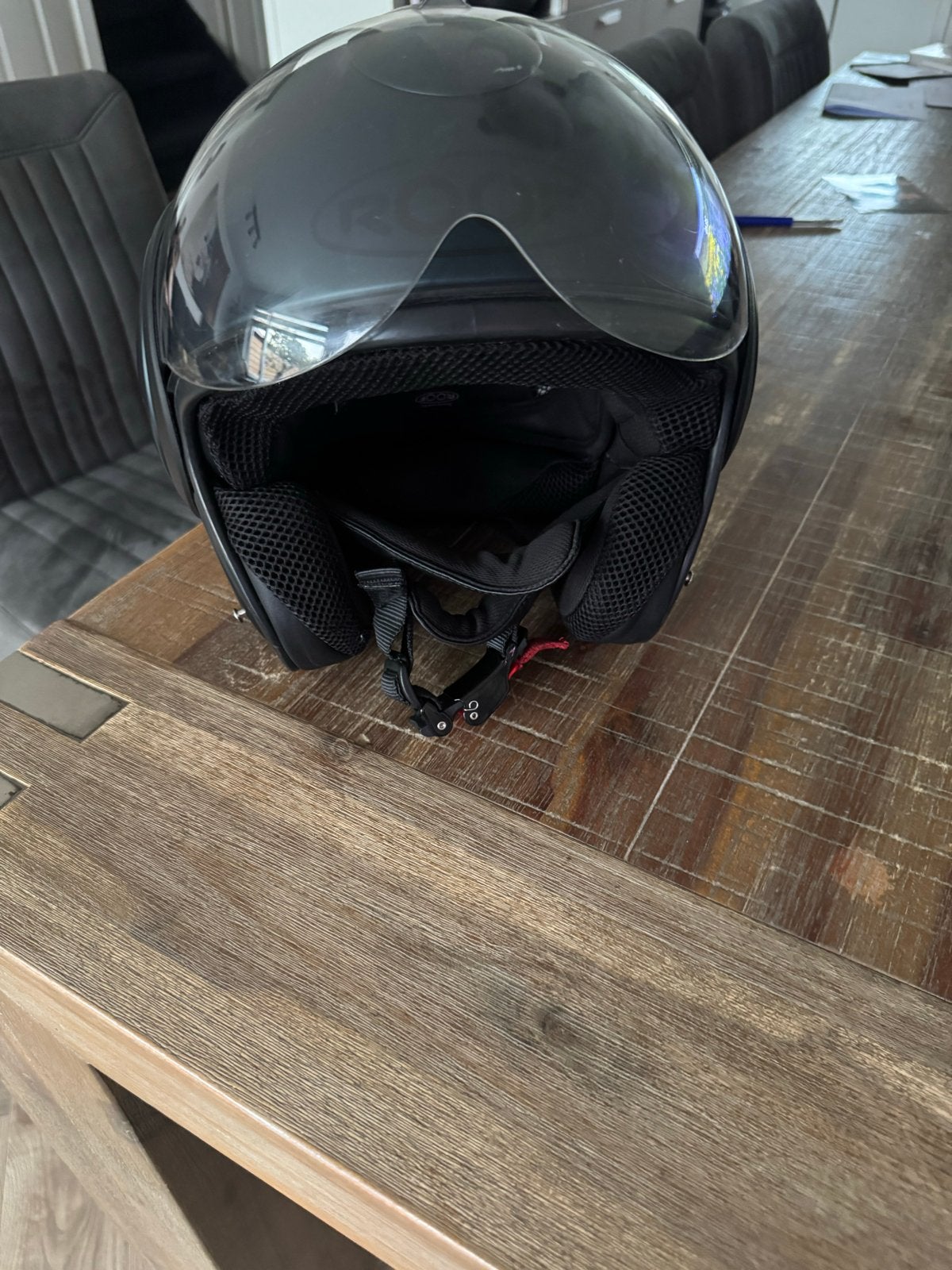 ROOF Boxer V8 Systeemhelm -matblauw - Maat S (56 cm), Systeemhelm, S, Tweedehands, Ophalen