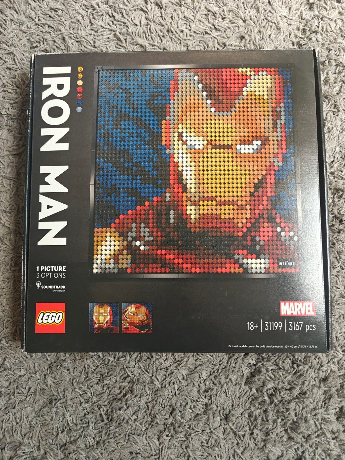 LEGO Marvel Iron Man Art 31199 - Nieuw in doos, Ophalen of Verzenden, Nieuw, Overige merken