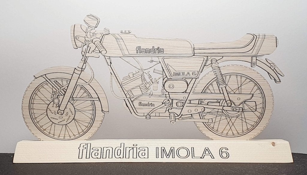 Thema Silhouet met een Flandria Imola 6 brommer als thema, Ophalen of Verzenden, Nieuw, Overige typen