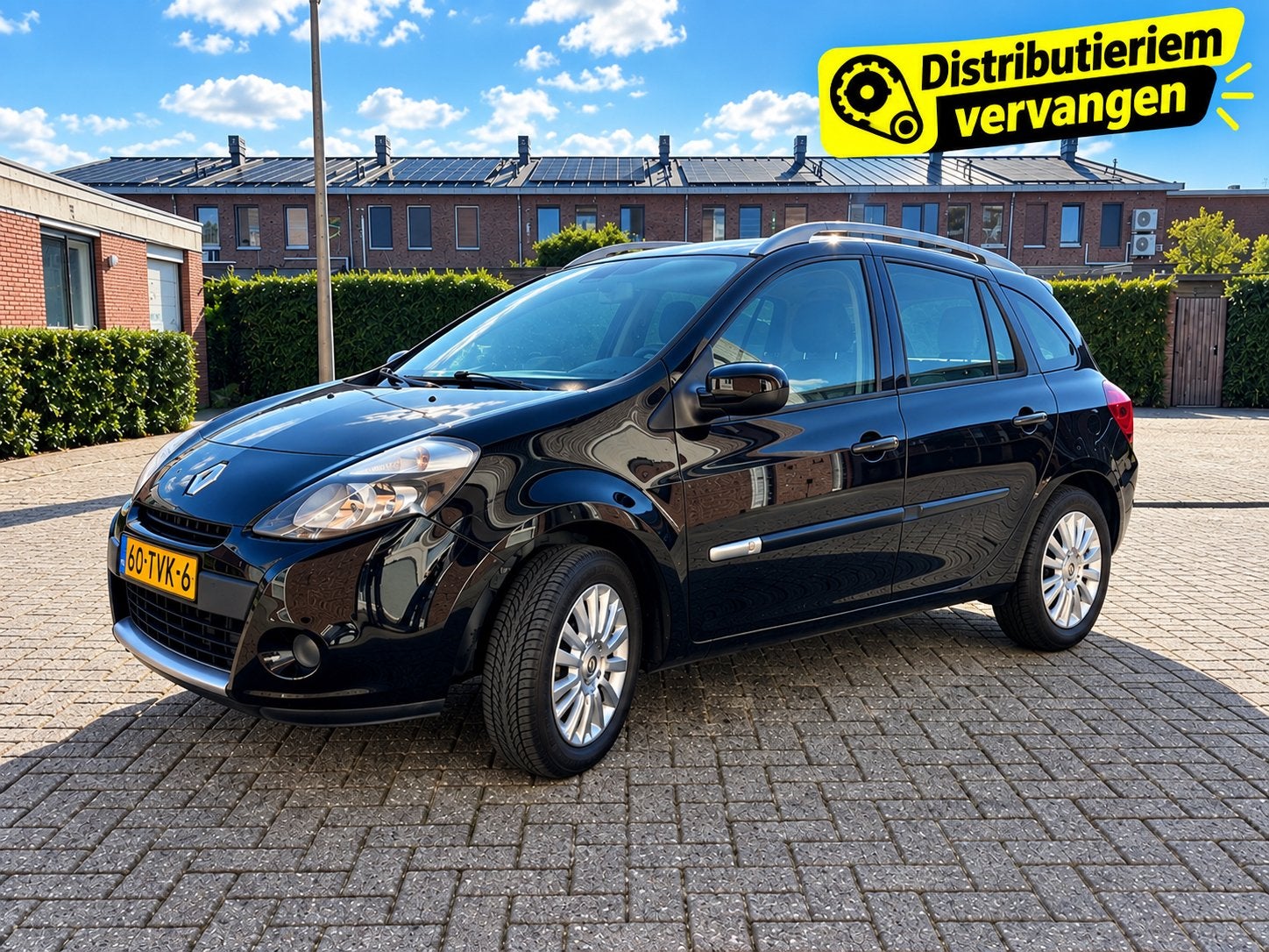 Renault Clio Estate 1.2 | 185.919 KM | Navi | Airco | Cruise, Auto's, Voorwielaandrijving, 74 pk, Zwart, 4 cilinders