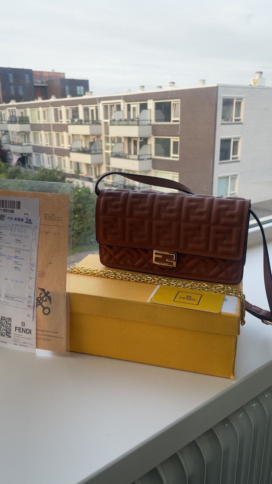 Fendi tas, Sieraden, Tassen en Uiterlijk, Tassen | Damestassen, Ophalen, Nieuw, Bruin