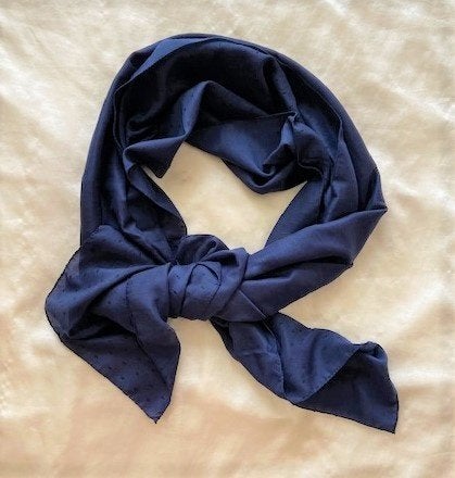 Mooie blauwe sjaal, Ophalen of Verzenden, Zo goed als nieuw, Maat 46/48 (XL) of groter, Sjaal