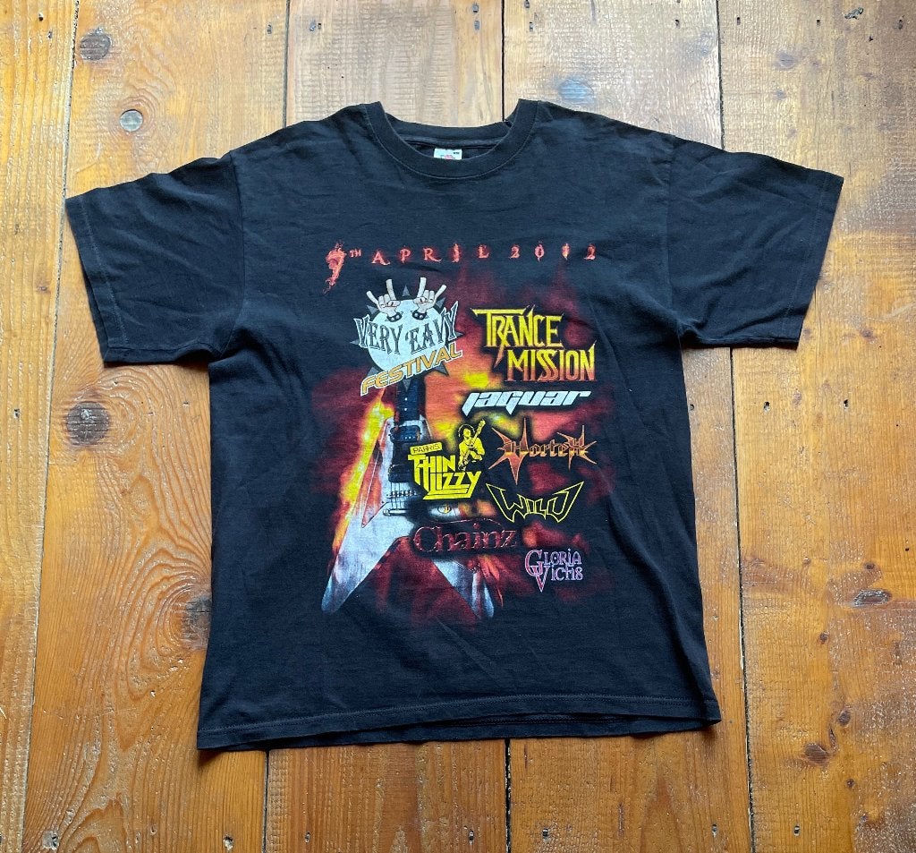 Vintage Very 'Eavy Festival 2011 T-shirt - Maat L, Maat 52/54 (L), Verzenden, Zwart, Onbekend