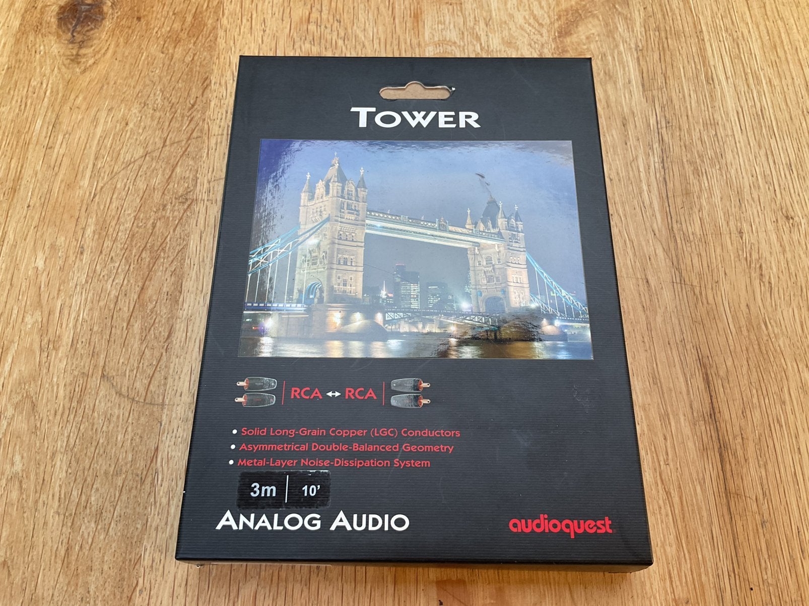AudioQuest Tower stereo rca interlink 3m ovp, Ophalen of Verzenden, Gebruikt, 2 tot 5 meter, Interlink-kabel