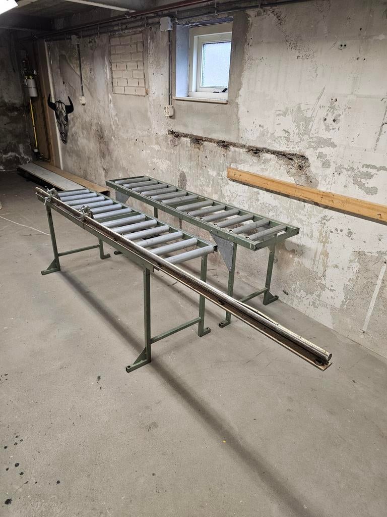 Rollenbaan met aanslag, liniaal en hoogteverstelling, Ophalen, Rollenbanen, Rollenbanen, Rollenbanen