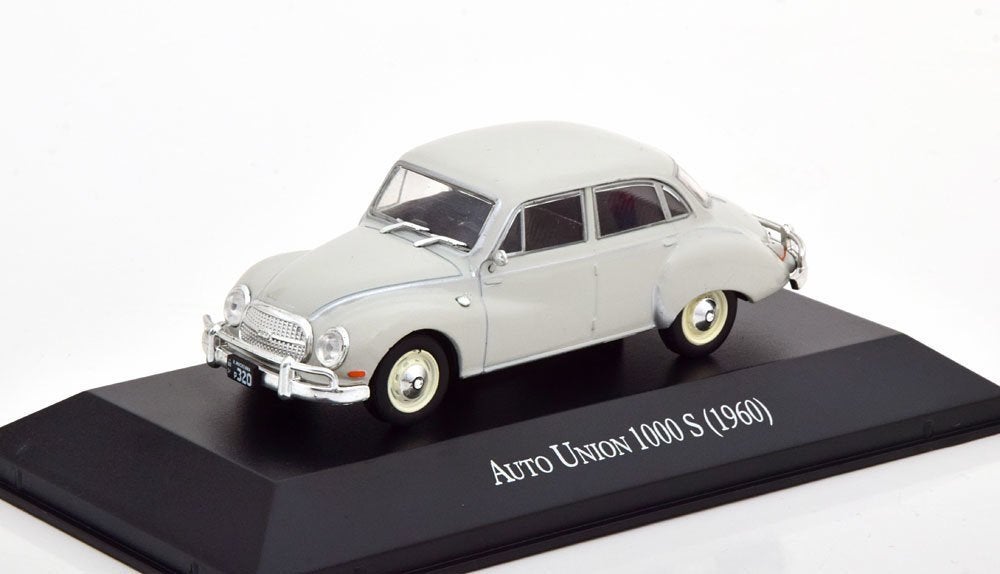 Atlas 1:43 Auto Union 1000 S 1960 lichtgrijs in blisterverpa, Overige merken, -, Nieuw, Ophalen of Verzenden