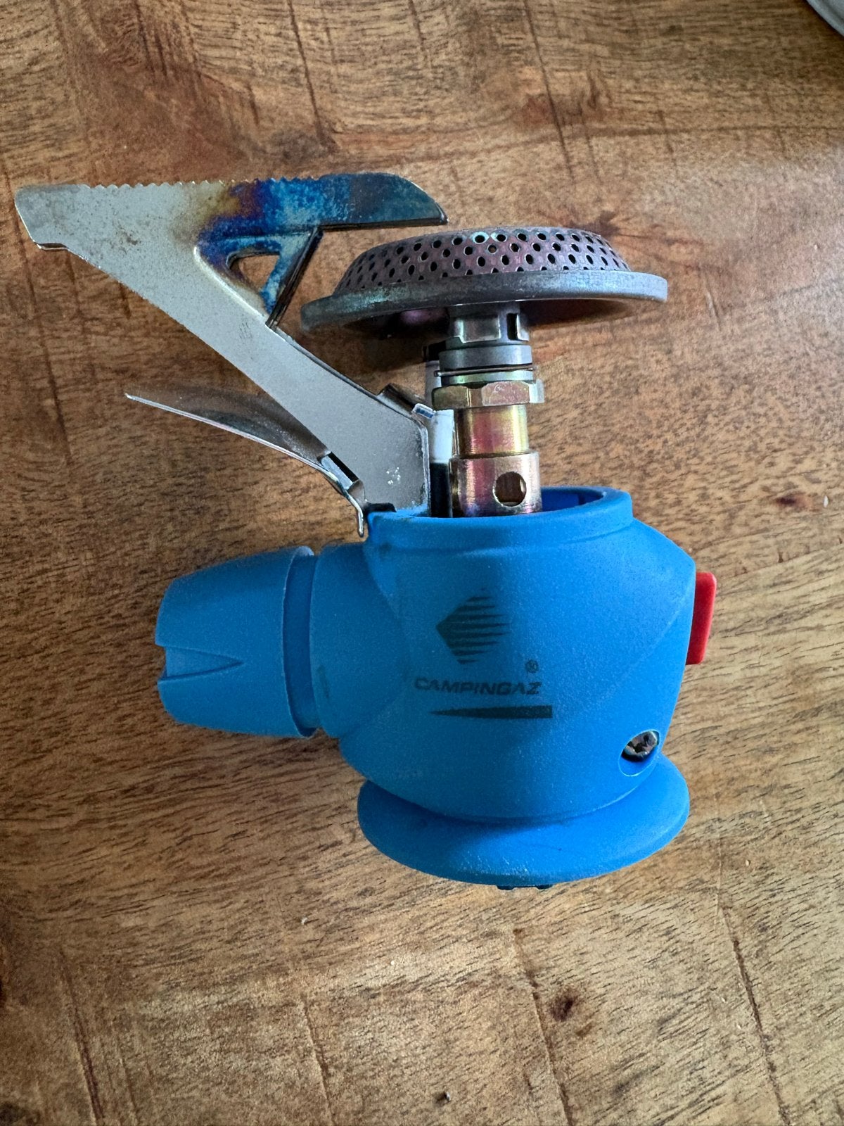 Campingaz gasbrander eenpits easy clic plus met Pannen, Ophalen of Verzenden, Gebruikt