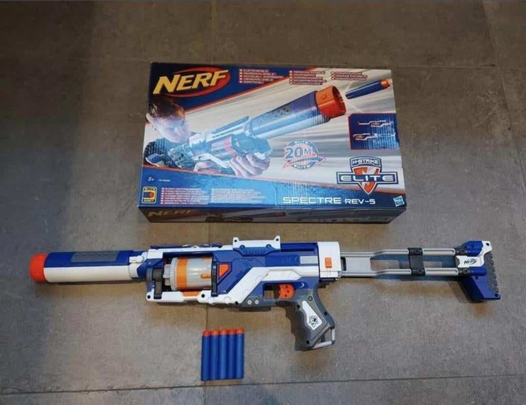 Nerf spectre rev-5, Ophalen of Verzenden, Zo goed als nieuw