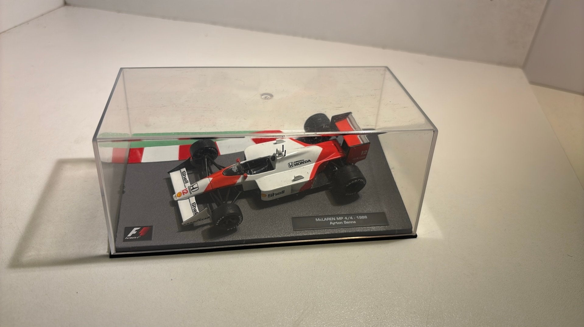 F1 McLaren mp4/4 ayrton senna 1988 atlas 1.43, Ophalen of Verzenden, A, A, A