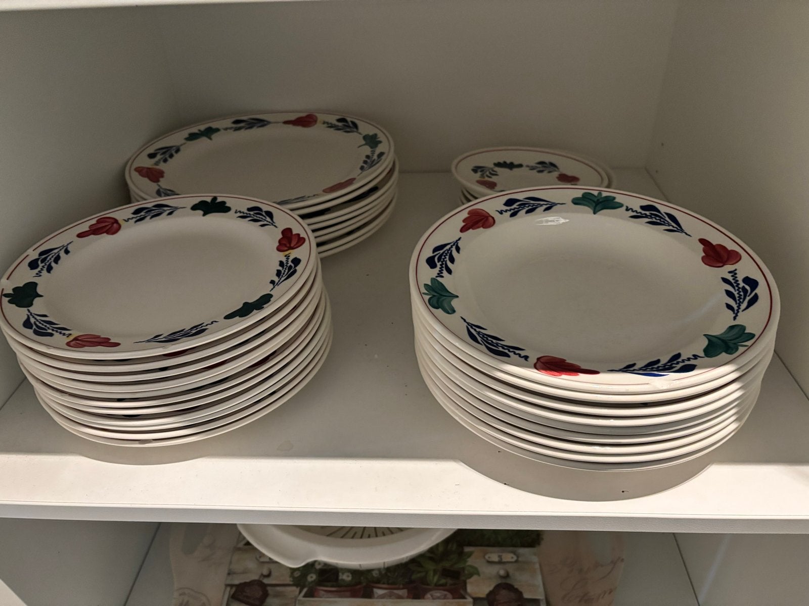 Boerenbont servies - uitgebreid servies, Ophalen, Gebruikt, Overige merken, Keramiek