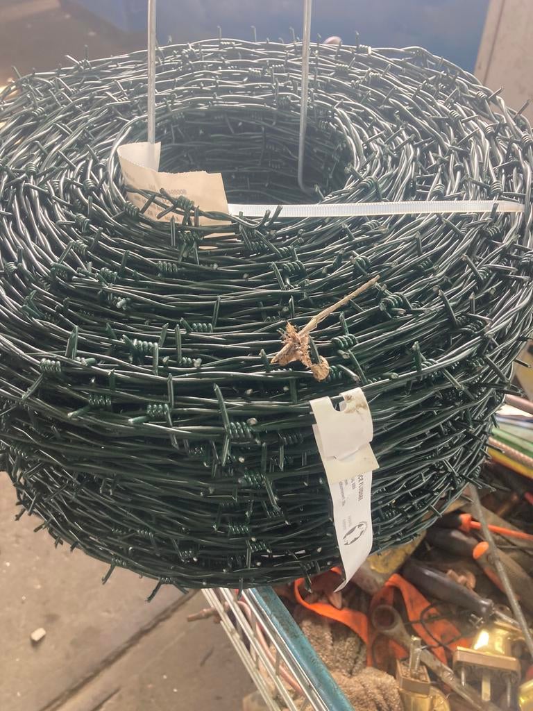 Groene prikdraad nieuw 100 meter. € 30,00, Tuin en Terras, Gaas en Draad, Ophalen, Nieuw, 20 meter of meer