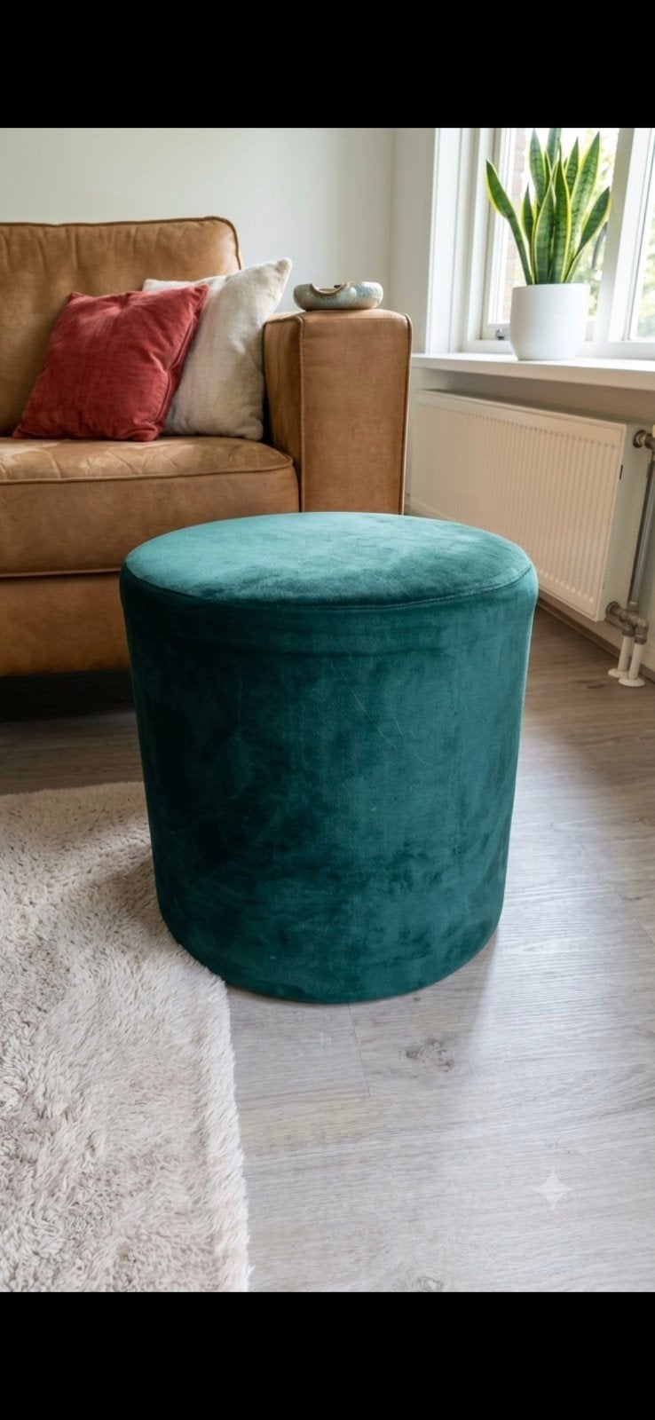 poefjes velours, Ophalen, Minder dan 50 cm, Rond, Minder dan 50 cm
