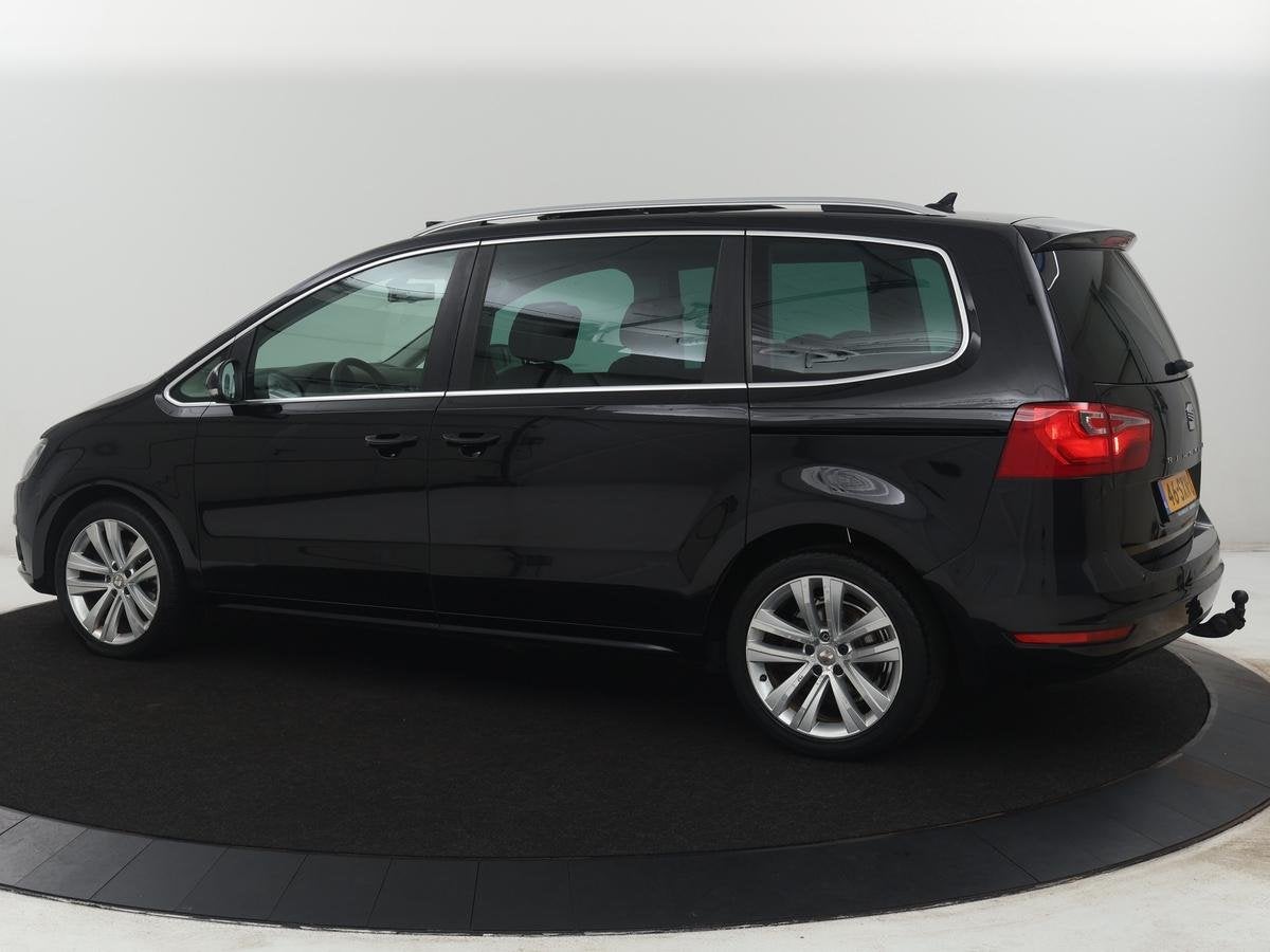 SEAT Alhambra 2.0 TSI Style | Panoramadak | Leder | Trekhaak, Auto's, Euro 5, Gebruikt, Zwart, 4 cilinders