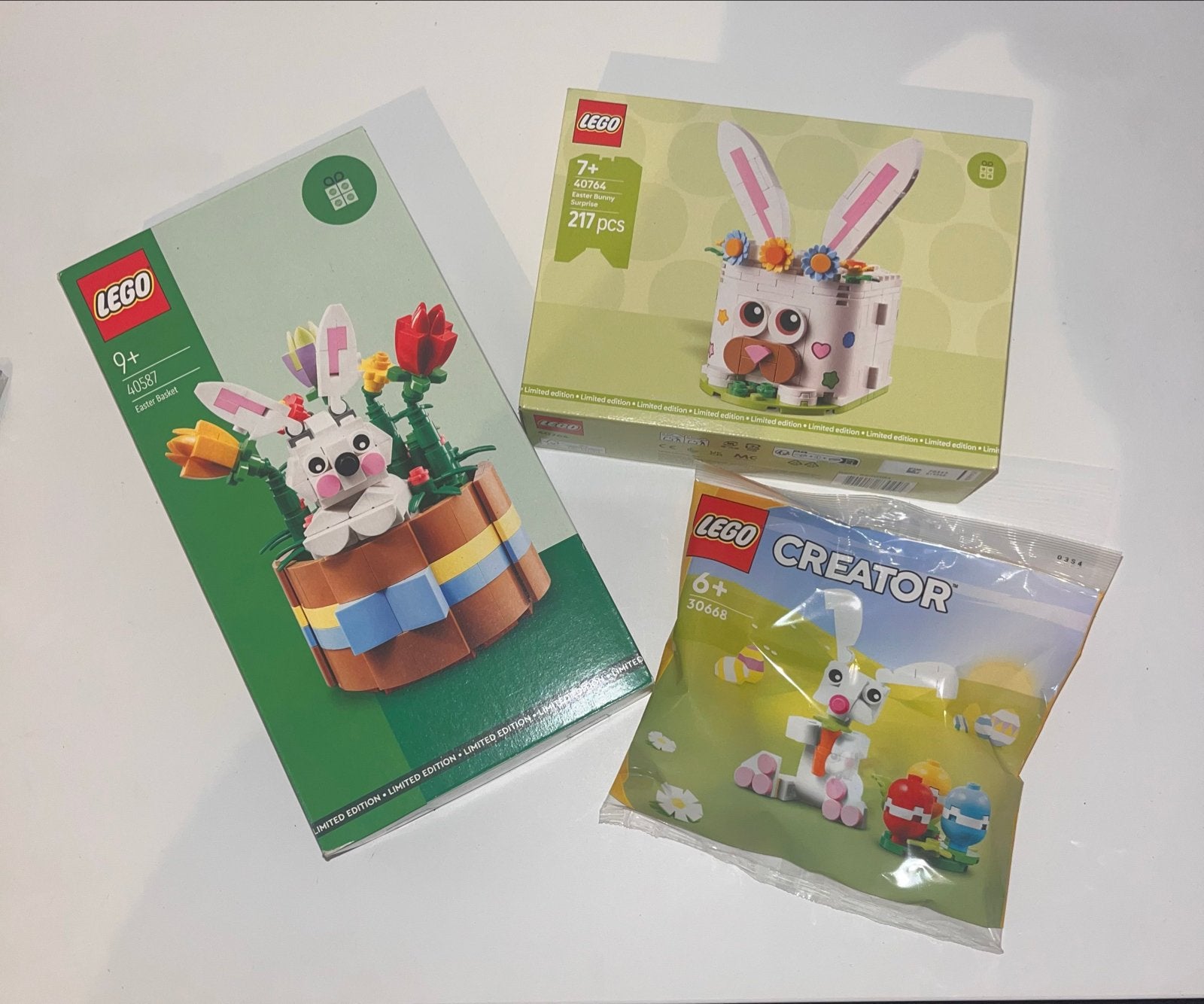 LEGO Paasbundel: 3 sets met Paashaasjes en Bloemen, Ophalen of Verzenden, Nieuw, Overige merken