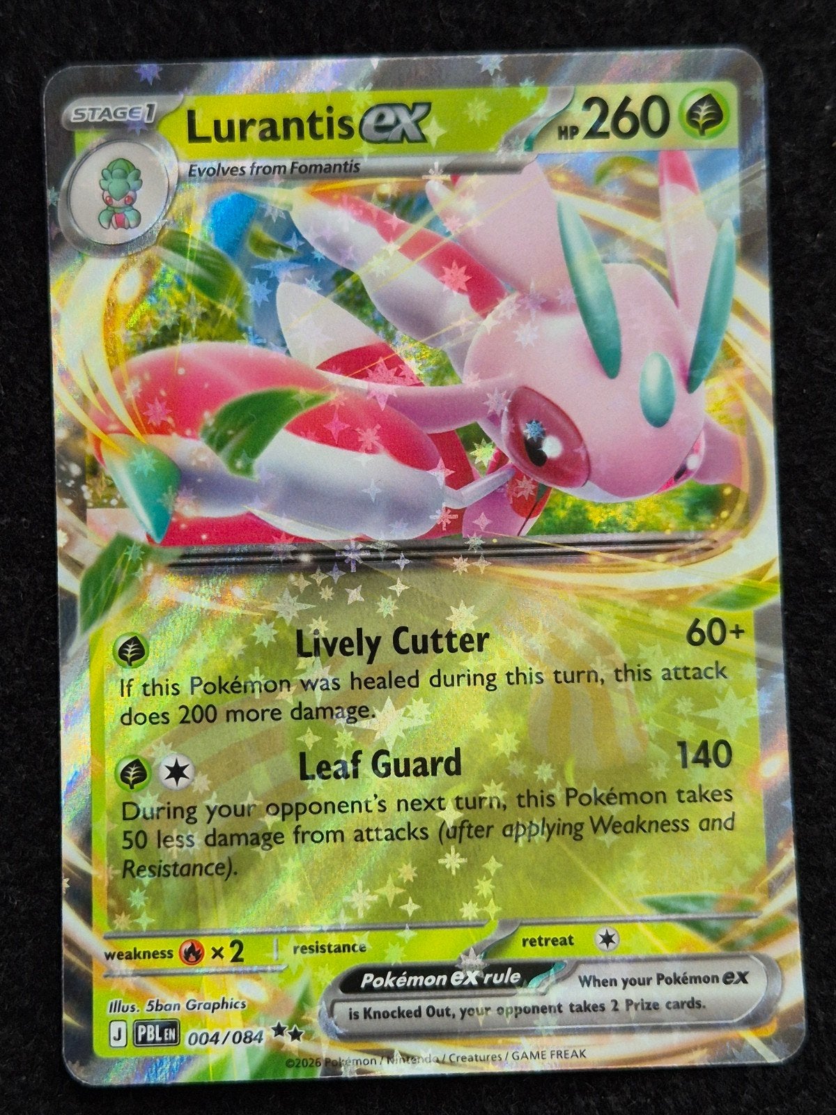 Lurantis Ex - 004/084 - Pitch Black (PBL 004) Pack Fresh NM, Ophalen of Verzenden, Nieuw, Losse kaart