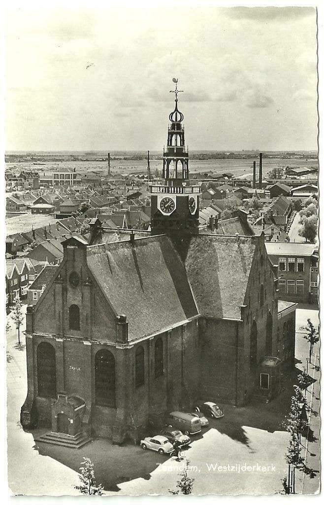 AK Zaandam - Westzijderkerk, Ophalen of Verzenden, 1960 tot 1980, Gelopen, Noord-Holland