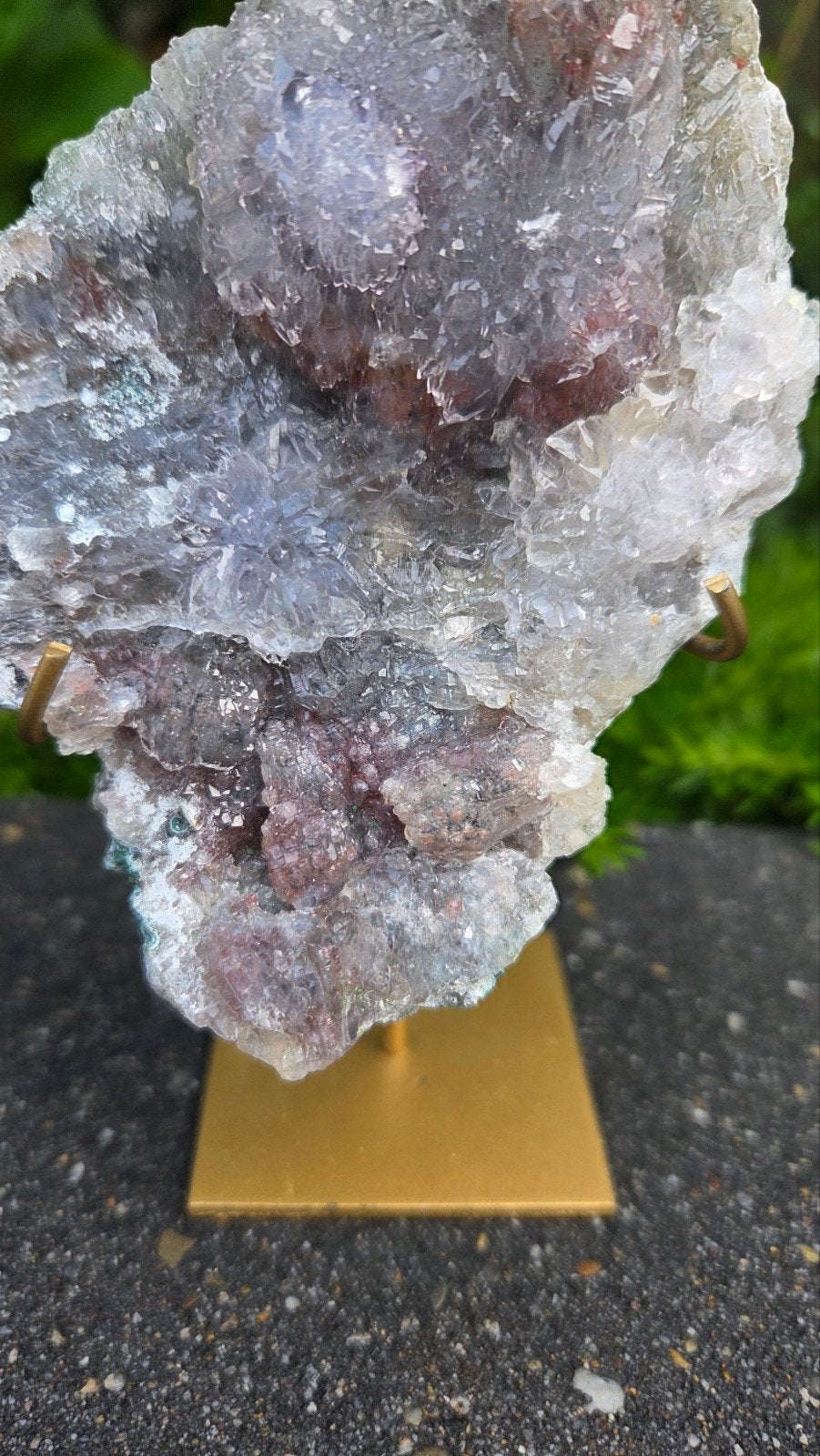 Zeoliet Mineraal op Standaard - 180g, 14cm Hoog, Ophalen of Verzenden