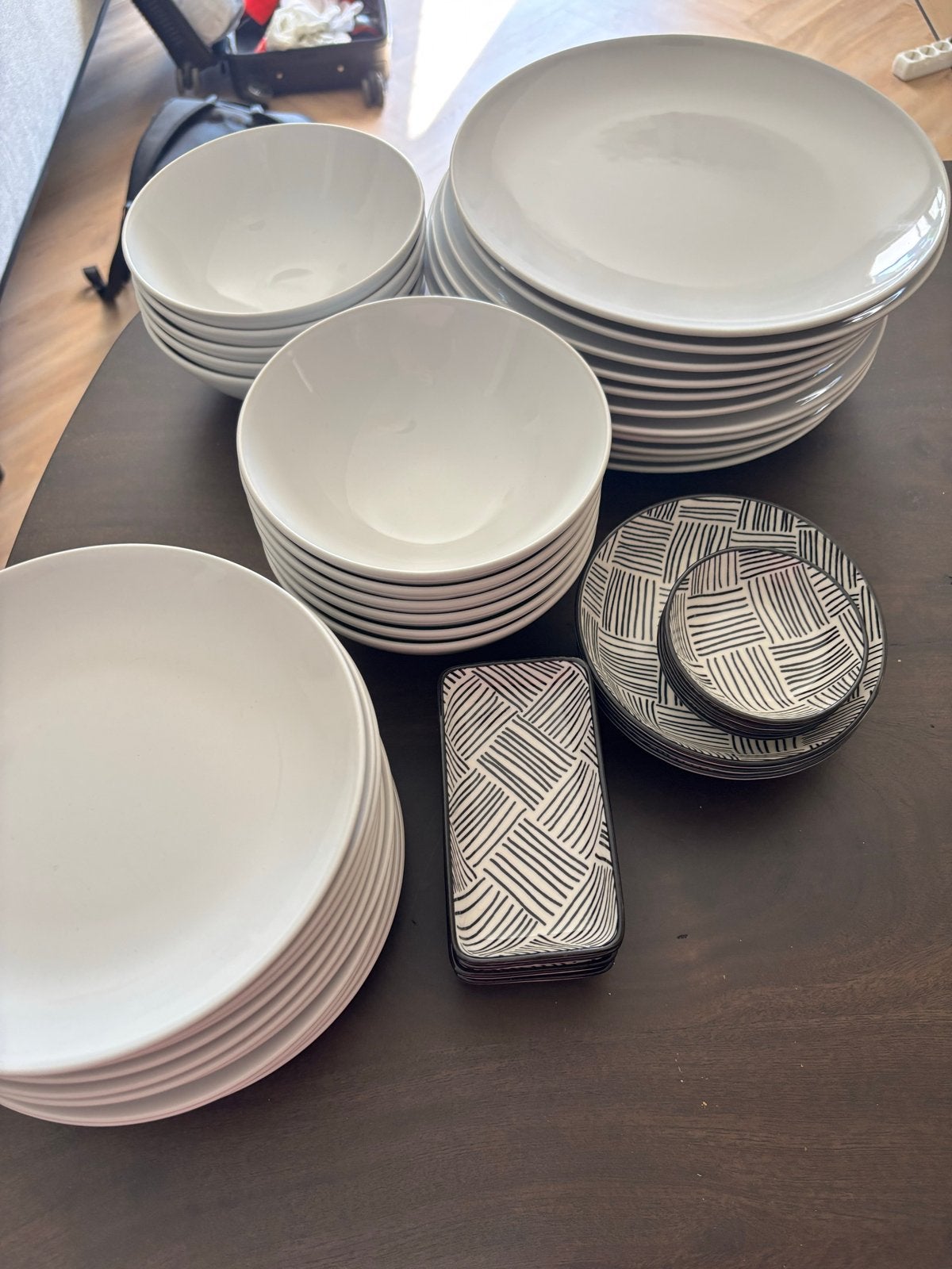 Servies set IKEA voor 11 personen wit, Ophalen, Gebruikt, Overige merken, Keramiek