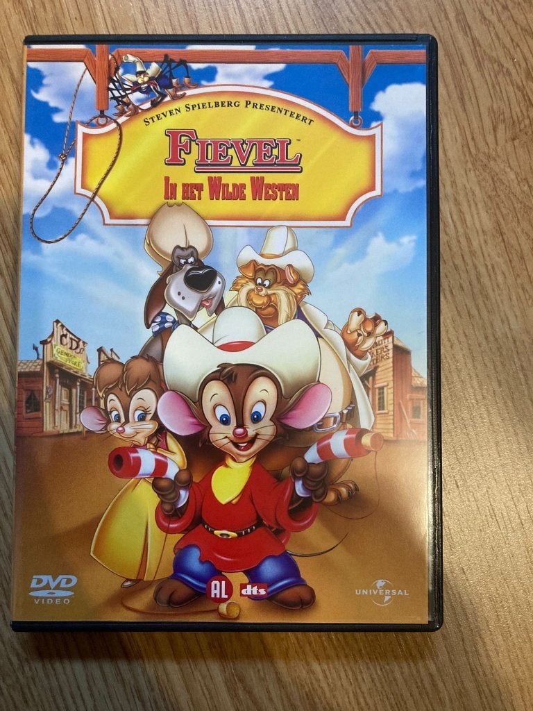 Fievel in het Wilde Westen, Tekenfilm, Nederlands, Zo goed als nieuw, Inclusief doosje