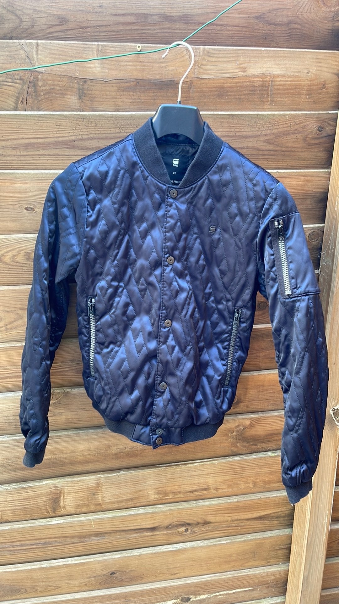G-Star RAW Originele Bomberjack XS Dames/Meisjes, Ophalen of Verzenden, Gedragen, Maat 34 (XS) of kleiner, Blauw