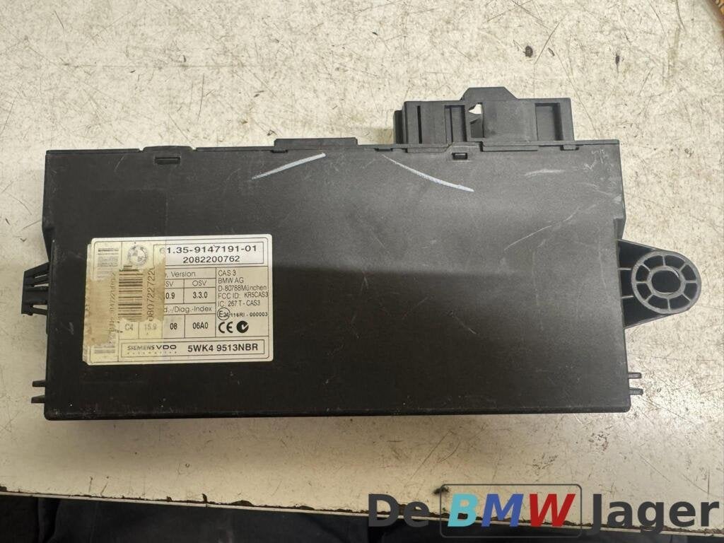 CAS 3-module BMW E81 E87 E90 E91 Mini R55 R56 61359147191, Gebruikt, Ophalen of Verzenden, BMW, BMW