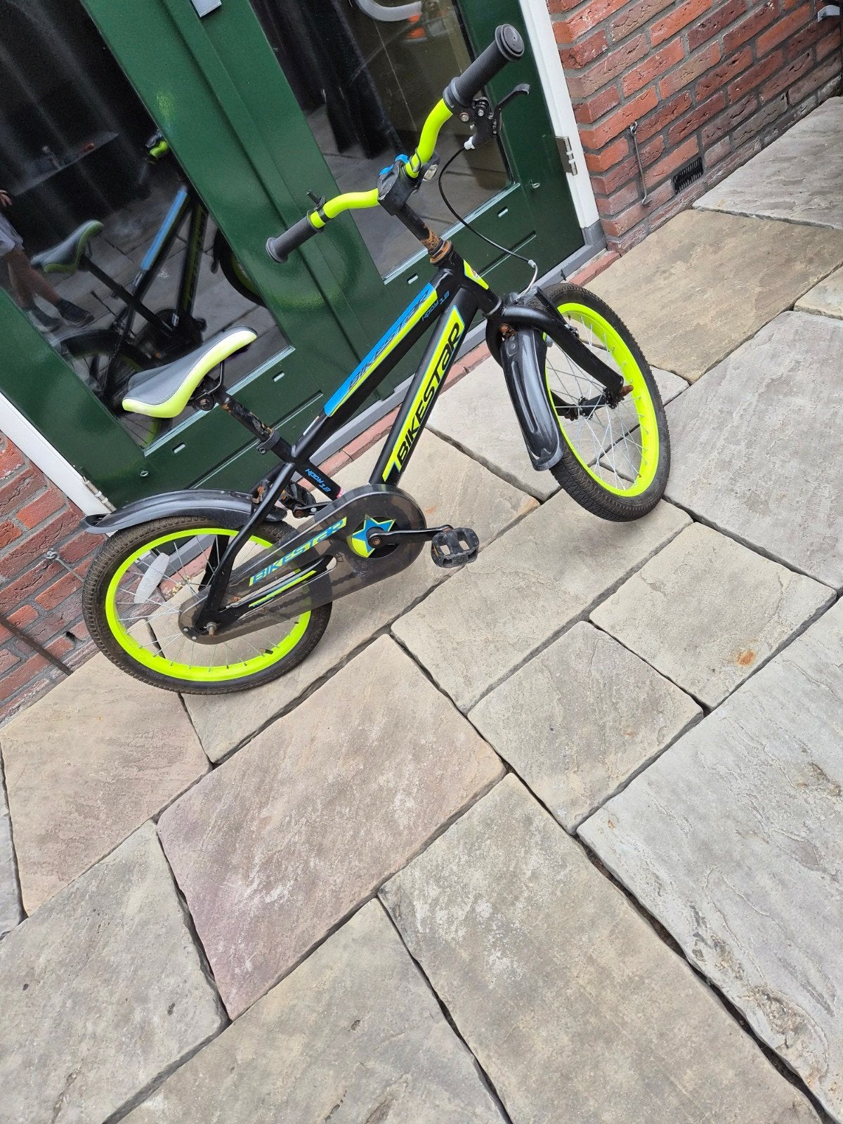 Jongensfiets 18 inch - Bikestar, Fietsen en Brommers, Fietsen | Kinderfietsjes, Ophalen, Bikestar, Velgrem, 16 tot 20 inch