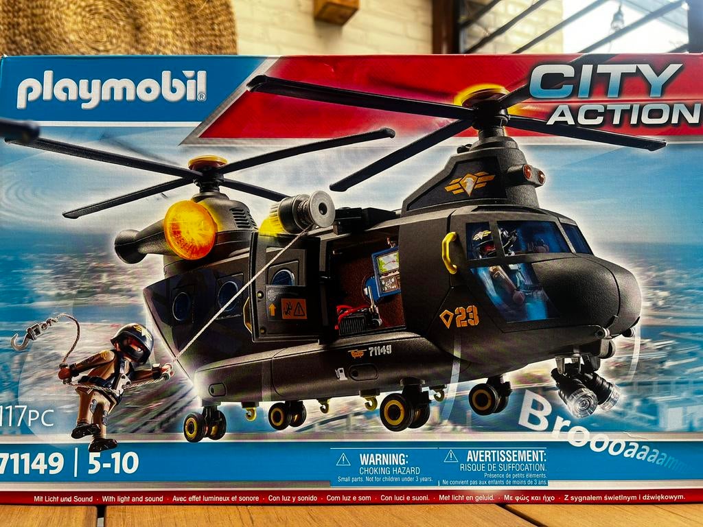Playmobil City Helicopter, Ophalen of Verzenden, Zo goed als nieuw, Complete set