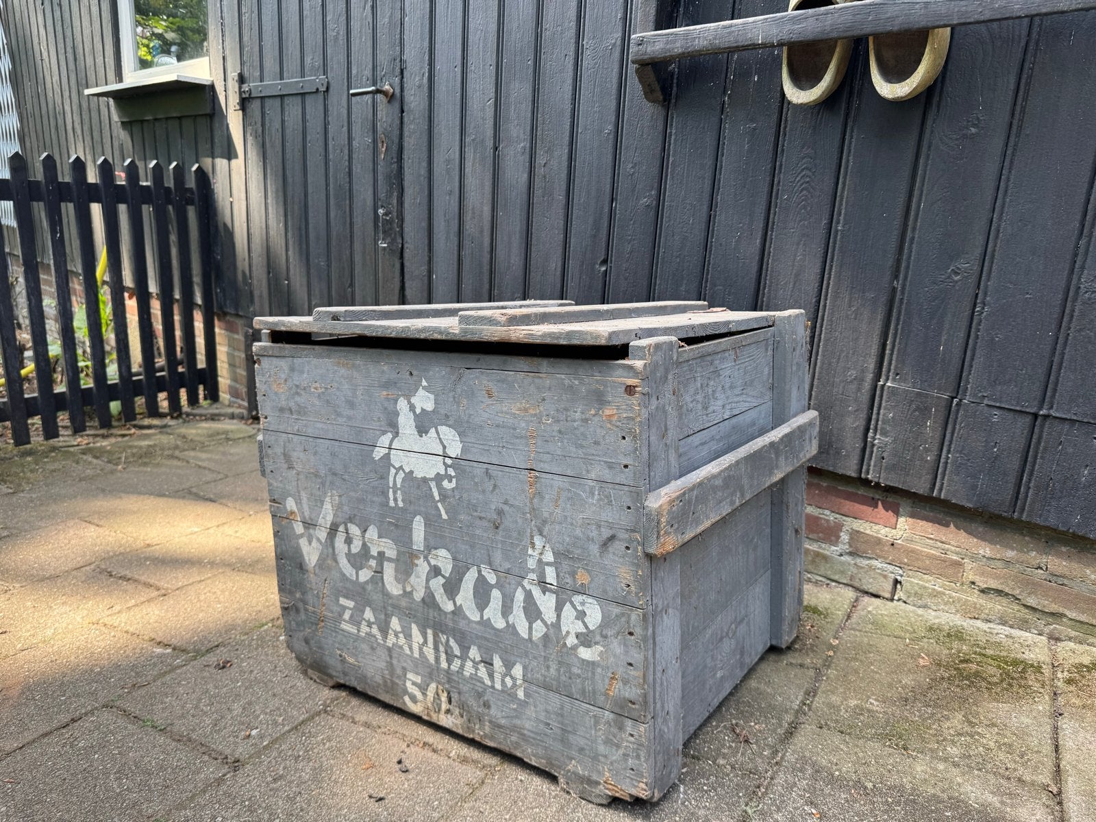 Vintage Verkade Zaandam houten kist - Kist No. 1, Ophalen