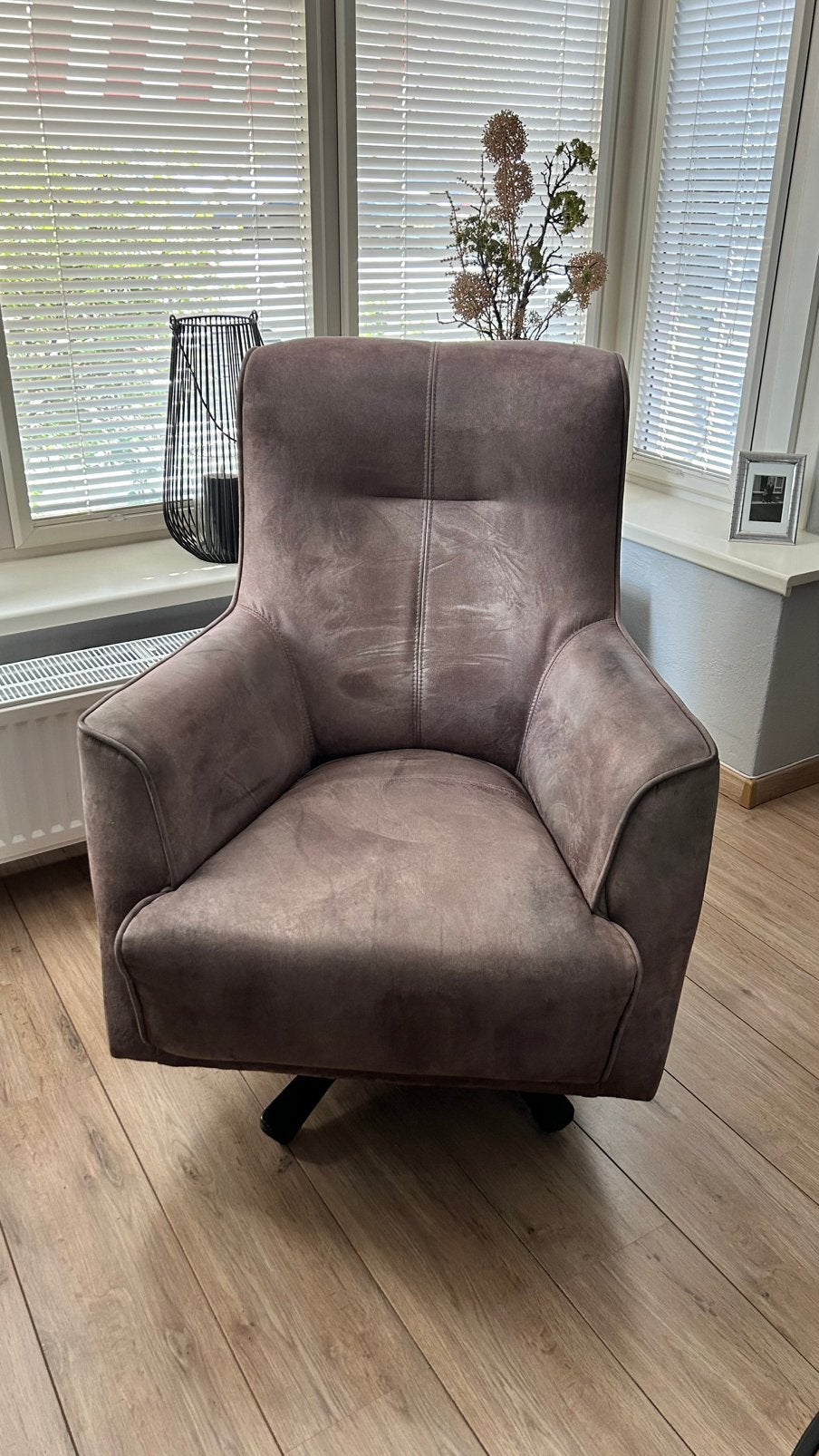 Draaifauteuil, Huis en Inrichting, Fauteuils, Ophalen, Minder dan 75 cm, Zo goed als nieuw, Stof